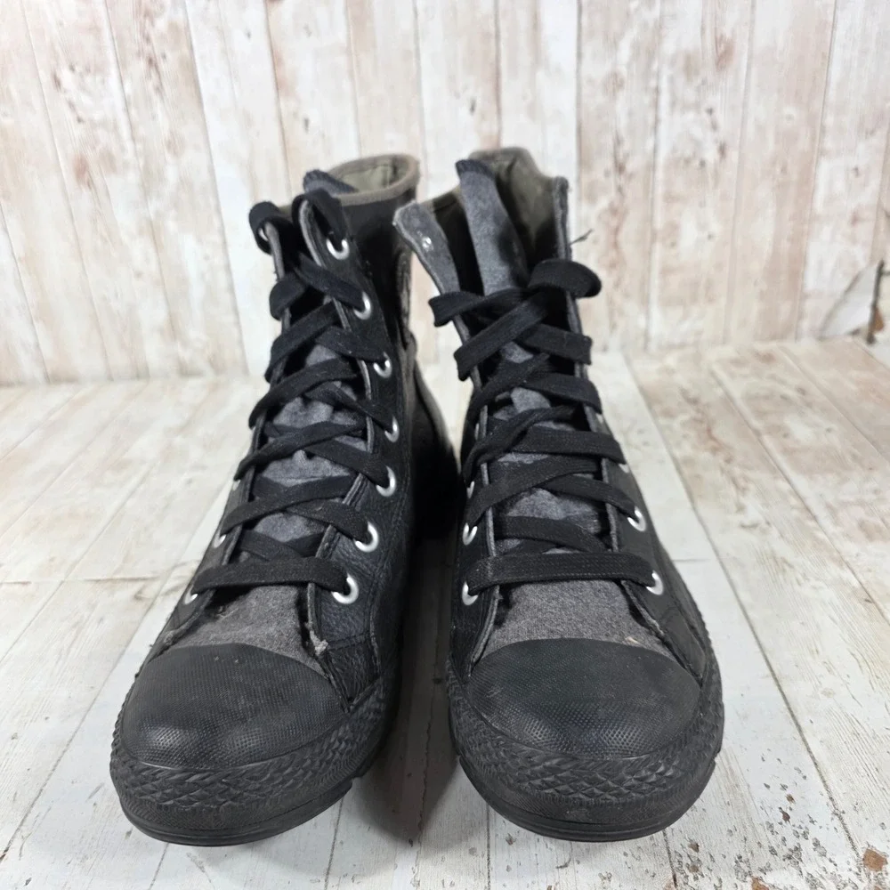 Converse Chuck Taylor All Star Outsider Hi Mens 10.5 Black Leather Boots 117307